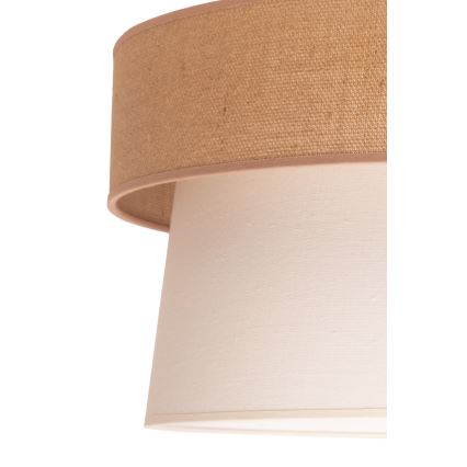 Duolla - Luster na lanku ETNIC 1xE27/40W/230V pr. 45 cm krémová/béžová