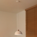 Duolla - Luster na lanku IRONLINE 1xE27/15W/230V pr. 27 cm biela/medená