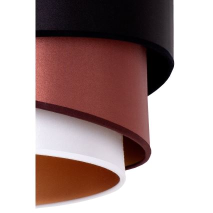 Duolla - Luster na lanku KOBO 1xE27/15W/230V pr. 45 cm čierna/vínová/strieborná