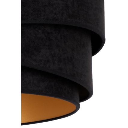 Duolla - Luster na lanku KOBO 1xE27/15W/230V pr. 45 cm čierna/zlatá