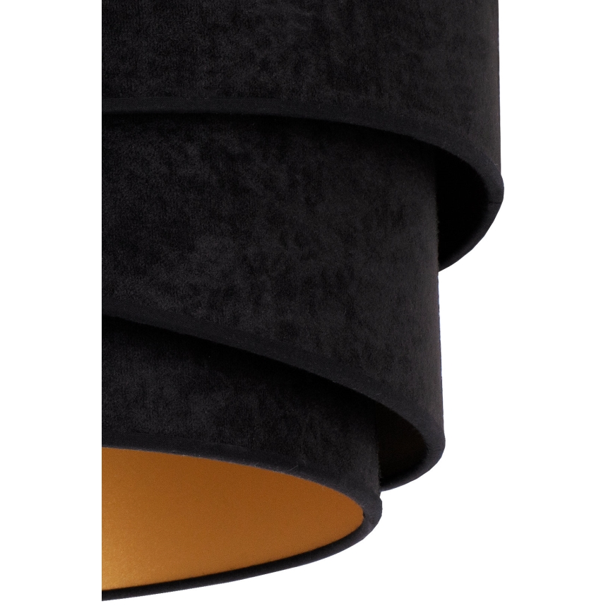 Duolla - Luster na lanku KOBO 1xE27/15W/230V pr. 45 cm čierna/zlatá