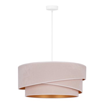 Duolla - Luster na lanku KOBO 1xE27/15W/230V pr. 45 cm krémová/zlatá