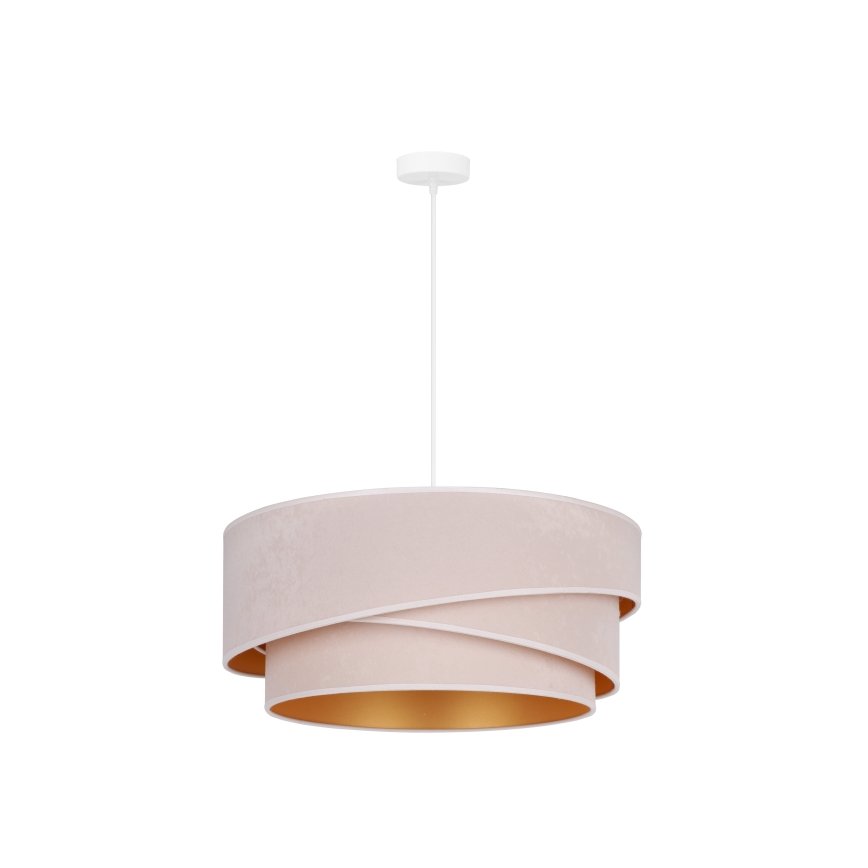 Duolla - Luster na lanku KOBO 1xE27/15W/230V pr. 45 cm krémová/zlatá