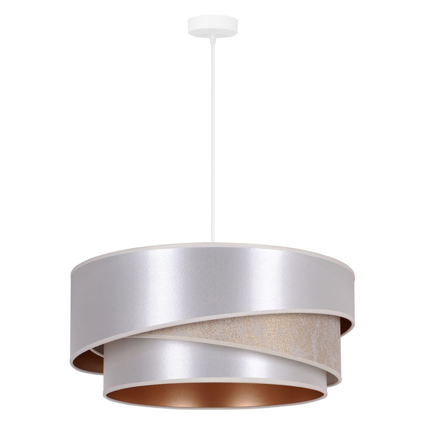 Duolla - Luster na lanku KOBO 1xE27/15W/230V pr. 45 cm strieborná/zlatá