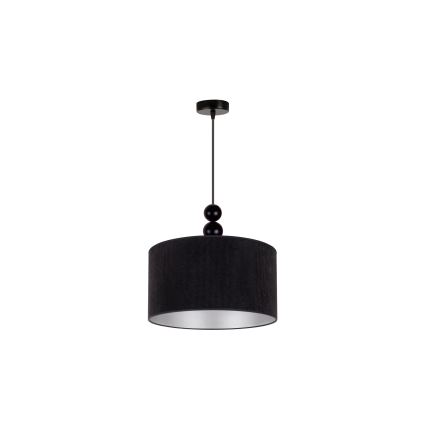 Duolla - Luster na lanku LYON 1xE27/15W/230V pr. 40 cm čierna