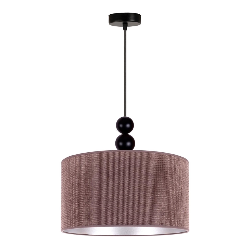 Duolla - Luster na lanku LYON 1xE27/15W/230V pr. 40 cm hnedá