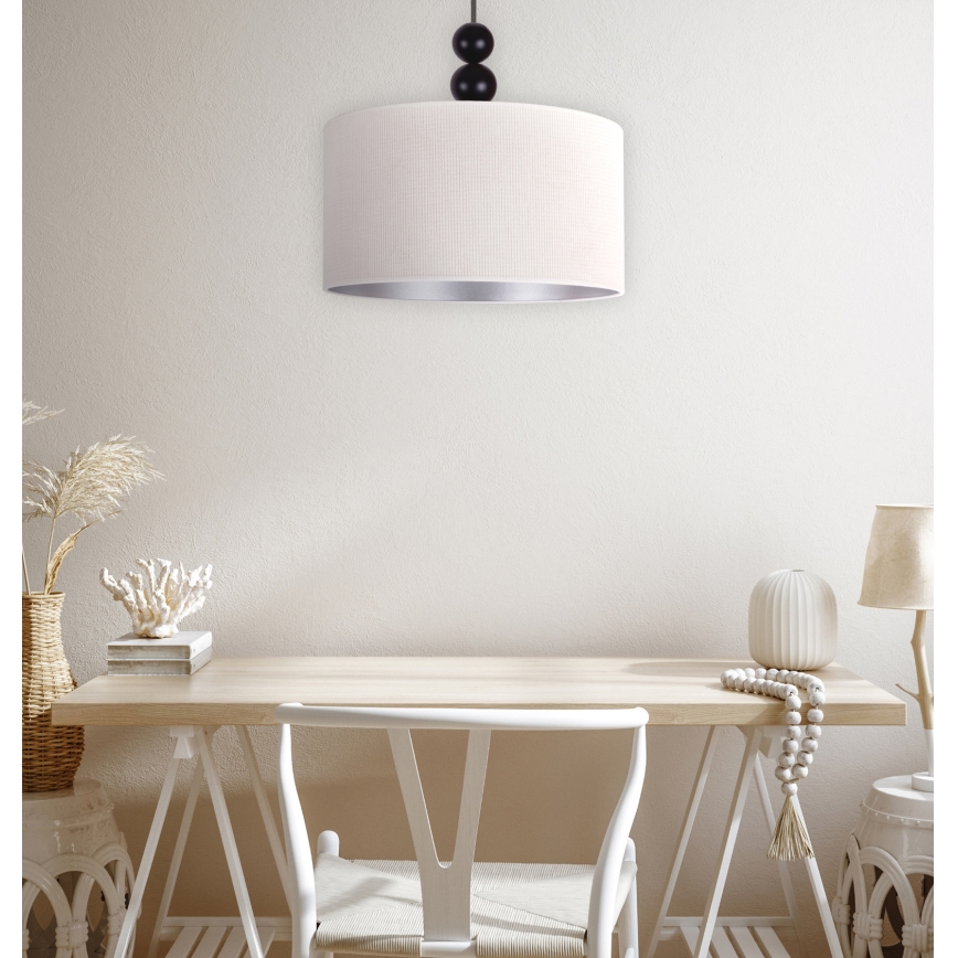 Duolla - Luster na lanku LYON 1xE27/15W/230V pr. 40 cm krémová