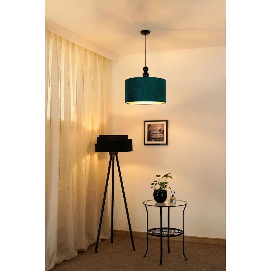 Duolla - Luster na lanku LYON 1xE27/15W/230V pr. 40 cm zelená