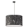 Duolla - Luster na lanku MARBLE 1xE27/40W/230V pr. 45 cm čierna/biela