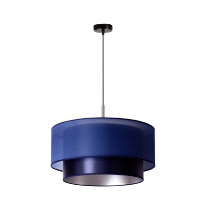Duolla - Luster na lanku NANTES 1xE27/15W/230V pr. 45 cm modrá/strieborná