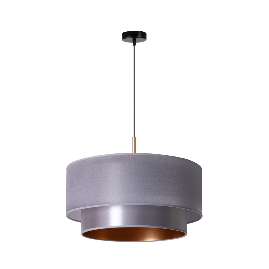 Duolla - Luster na lanku NANTES 1xE27/15W/230V pr. 45 cm strieborná/medená