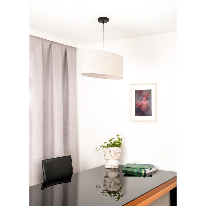 Duolla - Luster na lanku OVAL 1xE27/15W/230V šedá
