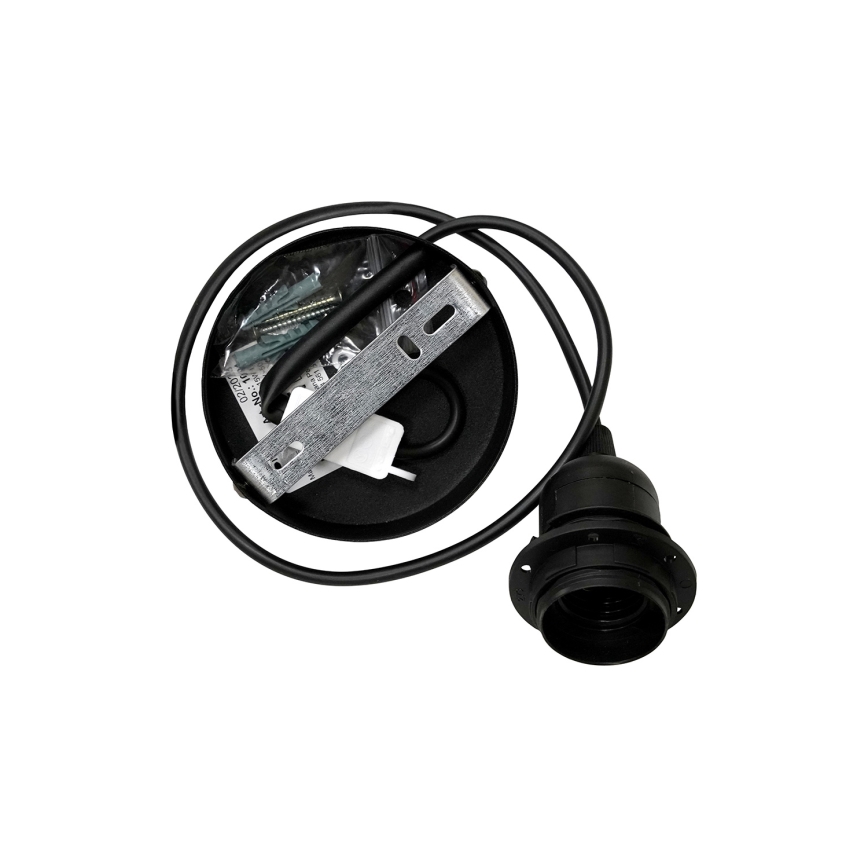 Duolla - Luster na lanku OVAL VEGAN 1xE27/15W/230V hnedá