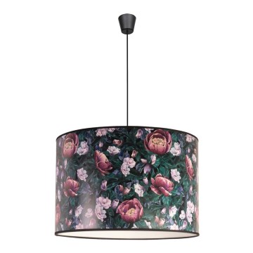 Duolla - Luster na lanku PRINT L 1xE27/40W/230V pr. 45 cm kvety