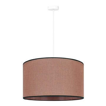 Duolla - Luster na lanku ROLLER 1xE27/15W/230V pr. 40 cm hnedá/čierna