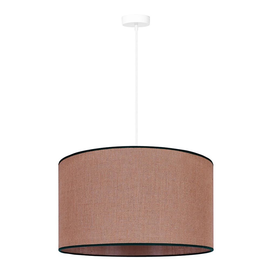 Duolla - Luster na lanku ROLLER 1xE27/15W/230V pr. 40 cm hnedá/čierna