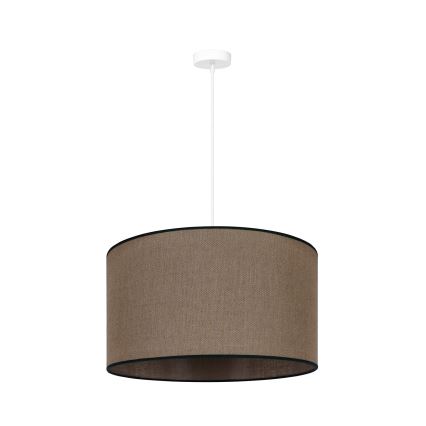 Duolla - Luster na lanku ROLLER 1xE27/15W/230V pr. 40 cm hnedá/čierna