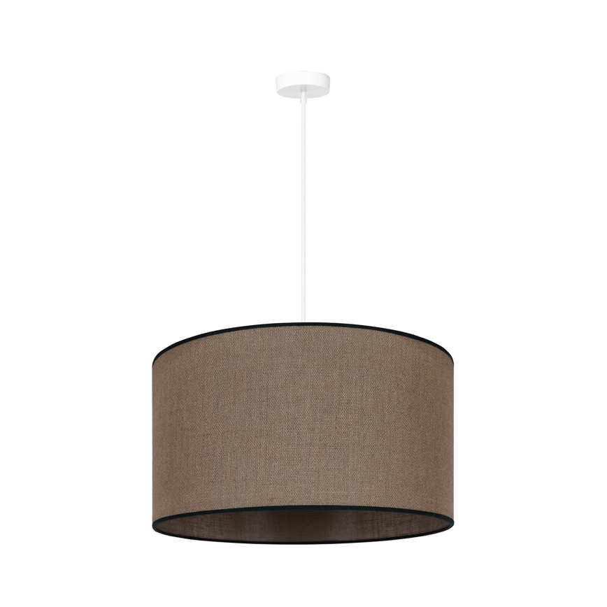 Duolla - Luster na lanku ROLLER 1xE27/15W/230V pr. 40 cm hnedá/čierna