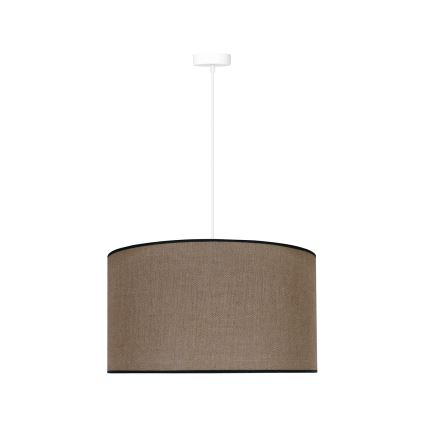 Duolla - Luster na lanku ROLLER 1xE27/15W/230V pr. 40 cm hnedá/čierna
