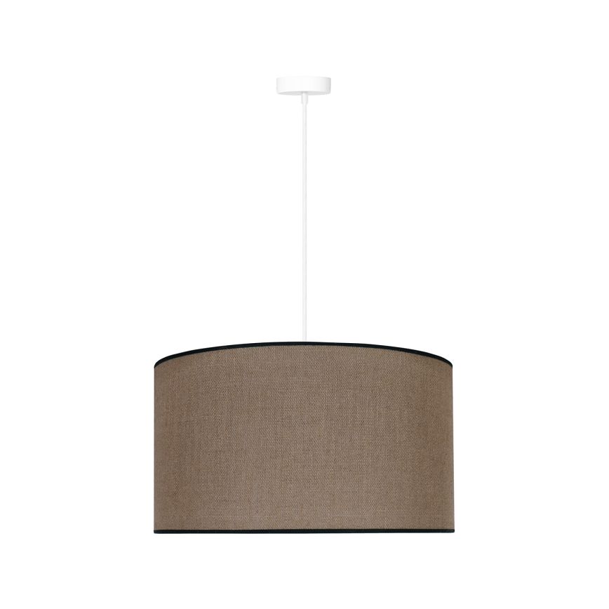 Duolla - Luster na lanku ROLLER 1xE27/15W/230V pr. 40 cm hnedá/čierna