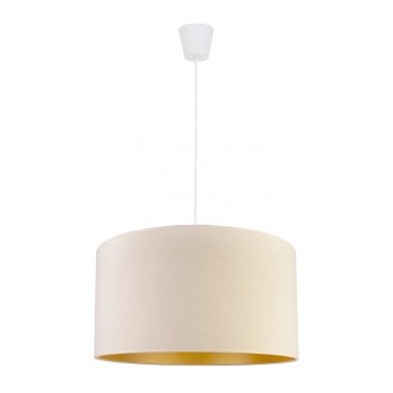Duolla - Luster na lanku ROLLER 1xE27/40W/230V pr. 40 cm krémová