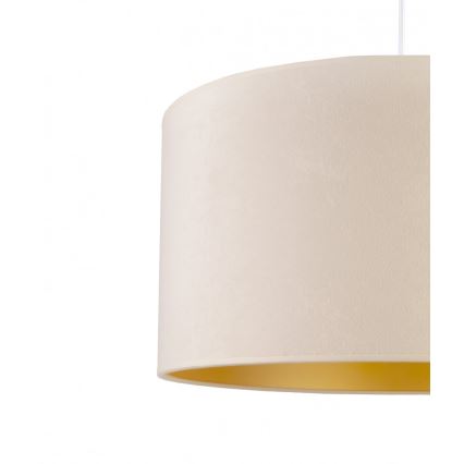 Duolla - Luster na lanku ROLLER 1xE27/40W/230V pr. 40 cm krémová