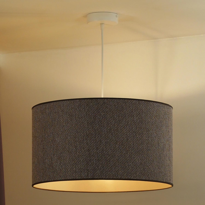 Duolla - Luster na lanku ROLLER ECO RECYCLING 1xE27/15W/230V pr. 45 cm hnedá