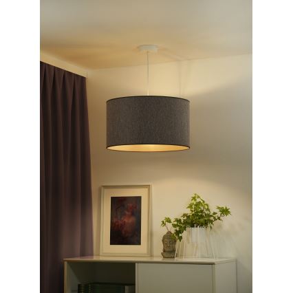 Duolla - Luster na lanku ROLLER ECO RECYCLING 1xE27/15W/230V pr. 45 cm hnedá