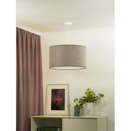 Duolla - Luster na lanku ROLLER ECO RECYCLING 1xE27/15W/230V pr. 45 cm hnedá
