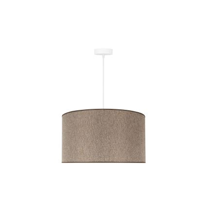 Duolla - Luster na lanku ROLLER ECO RECYCLING 1xE27/15W/230V pr. 45 cm hnedá