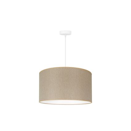 Duolla - Luster na lanku ROLLER ECO RECYCLING 1xE27/15W/230V pr. 45 cm krémová