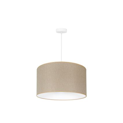 Duolla - Luster na lanku ROLLER ECO RECYCLING 1xE27/15W/230V pr. 45 cm krémová
