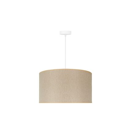 Duolla - Luster na lanku ROLLER ECO RECYCLING 1xE27/15W/230V pr. 45 cm krémová