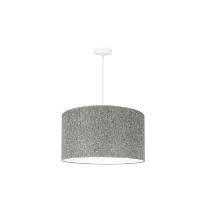 Duolla - Luster na lanku ROLLER ECO RECYCLING 1xE27/15W/230V pr. 45 cm šedá