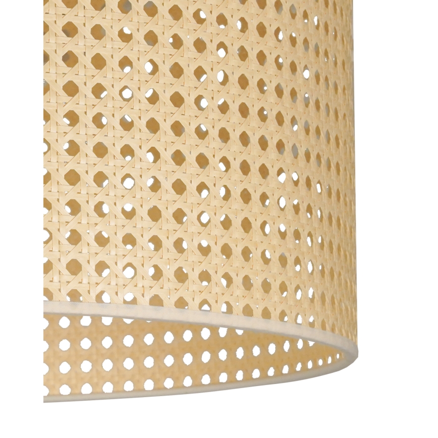 Duolla - Luster na lanku ROLLER RATTAN 1xE27/15W/230V pr. 45 cm béžová