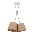 Duolla - Luster na lanku ROSSA 3xE27/15W/230V pr. 45 cm hnedá