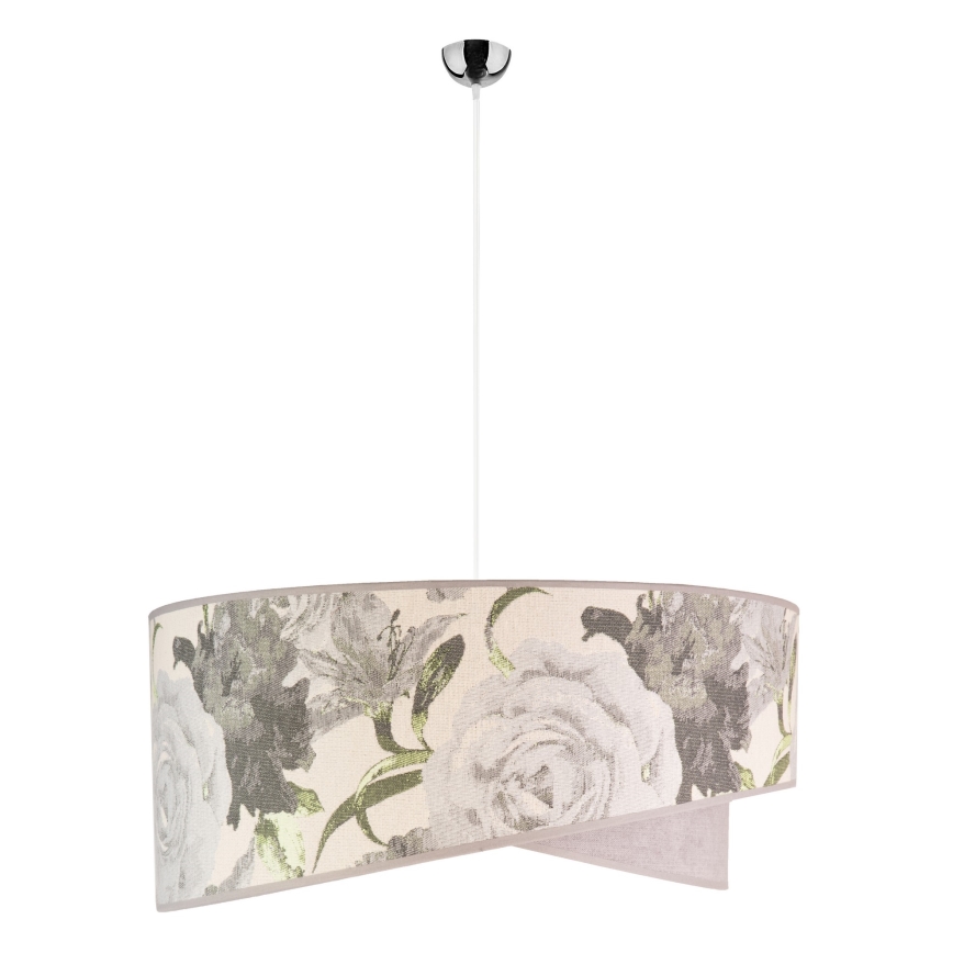 Duolla - Luster na lanku ROYAL 1xE27/40W/230V pr. 50 cm šedá