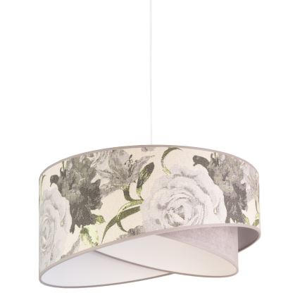 Duolla - Luster na lanku ROYAL 1xE27/40W/230V pr. 50 cm šedá