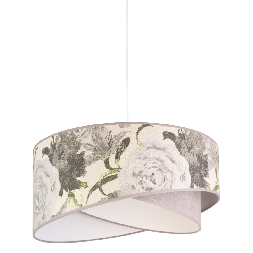 Duolla - Luster na lanku ROYAL 1xE27/40W/230V pr. 50 cm šedá