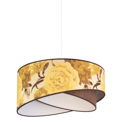 Duolla - Luster na lanku ROYAL 1xE27/40W/230V pr. 50 cm žltá