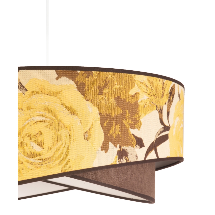 Duolla - Luster na lanku ROYAL 1xE27/40W/230V pr. 50 cm žltá