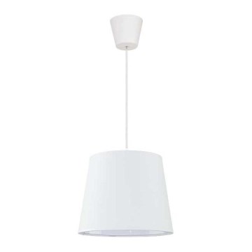 Duolla - Luster na lanku SOLO 1xE27/40W/230V pr. 24 cm biela