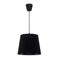 Duolla - Luster na lanku SOLO 1xE27/40W/230V pr. 24 cm čierna