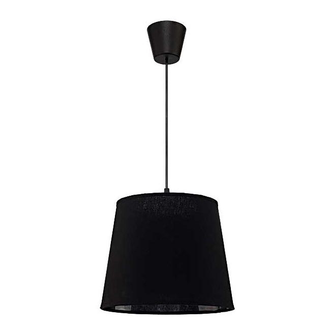 Duolla - Luster na lanku SOLO 1xE27/40W/230V pr. 24 cm čierna