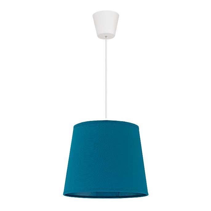 Duolla - Luster na lanku SOLO 1xE27/40W/230V pr. 24 cm modrá