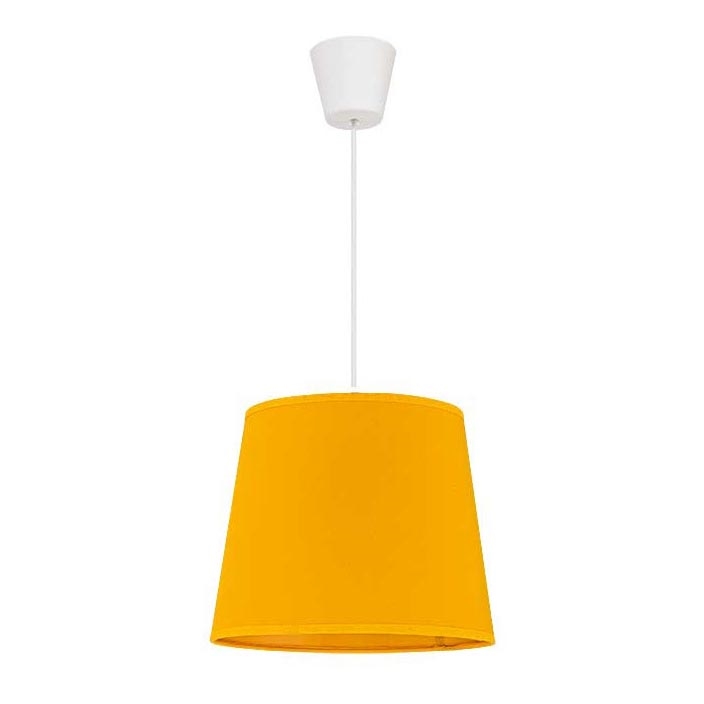Duolla - Luster na lanku SOLO 1xE27/40W/230V pr. 24 cm žltá