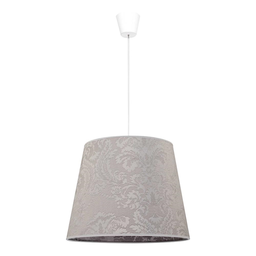 Duolla - Luster na lanku SOPRANO 1xE27/40W/230V pr. 38 cm strieborná