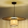 Duolla - Luster na lanku TOKYO RATTAN 1xE27/15W/230V pr. 50 cm zlatá/ratan