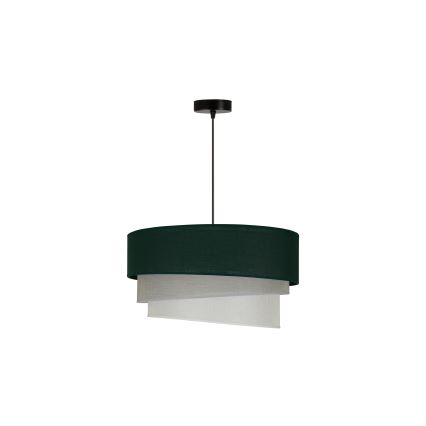 Duolla - Luster na lanku TRIO 1xE27/15W/230V pr. 45 cm zelená/šedá/biela