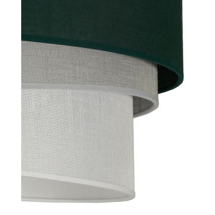 Duolla - Luster na lanku TRIO 1xE27/15W/230V pr. 45 cm zelená/šedá/biela